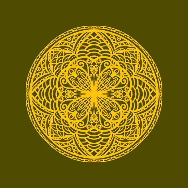 Boyama kitabı için Mandalas. Süslü, yuvarlak süsler. Alışılmadık bir çiçek şekli. Doğu deseni, illüstrasyon, mandala desenleri. Tasarım elementleri. Boyama kitabı sayfası