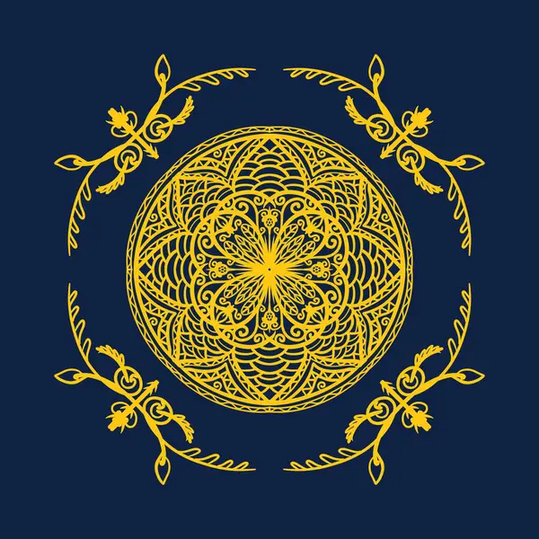 Boyama kitabı için Mandalas. Süslü, yuvarlak süsler. Alışılmadık bir çiçek şekli. Doğu deseni, illüstrasyon, mandala desenleri. Tasarım elementleri. Boyama kitabı sayfası