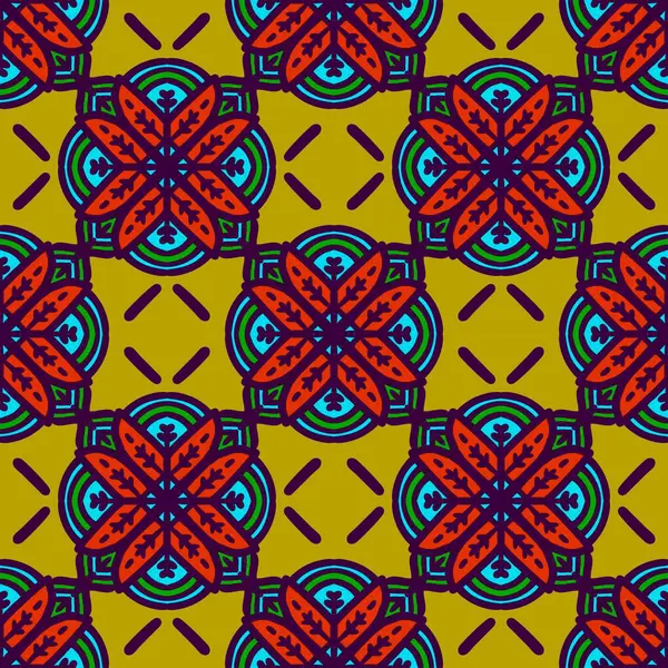 Retro geometrik desen tekrarlanıyor. Kumaş izi. Damask tarzı, kusursuz arkaplan, mozaik süs, klasik tarz. Kumaşlardaki parmak izleri için tasarım