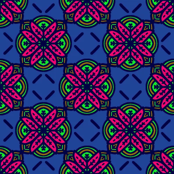 Retro geometrik desen tekrarlanıyor. Kumaş izi. Damask tarzı, kusursuz arkaplan, mozaik süs, klasik tarz. Kumaşlardaki parmak izleri için tasarım