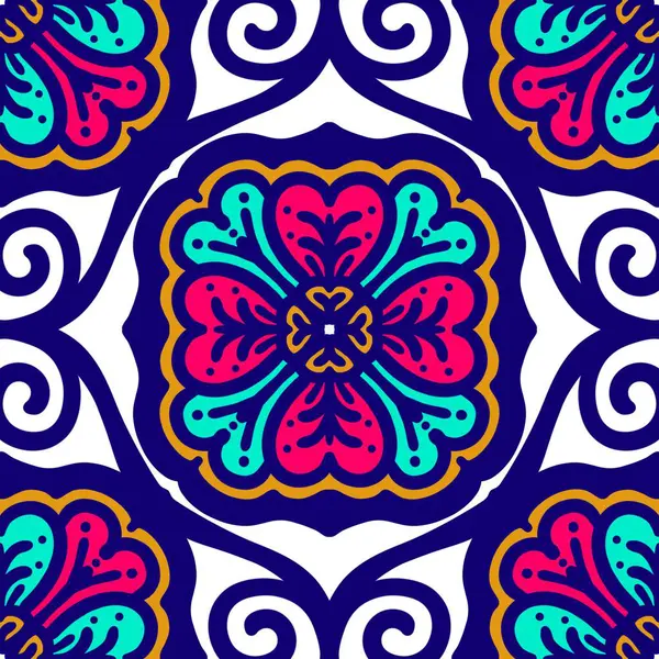 Retro geometrik desen tekrarlanıyor. Kumaş izi. Damask tarzı, kusursuz arkaplan, mozaik süs, klasik tarz. Kumaşlardaki parmak izleri için tasarım