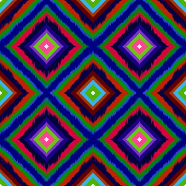 Kusursuz geometrik folklor süsü, kabile etnik dokusu. Aztek tarzında kusursuz çizgili desen, şekil nakış, İskandinav deseni, Ikat deseni.