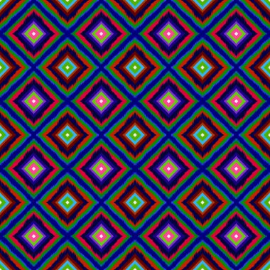 Kusursuz geometrik folklor süsü, kabile etnik dokusu. Aztek tarzında kusursuz çizgili desen, şekil nakış, İskandinav deseni, Ikat deseni.