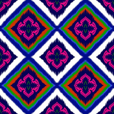 Kusursuz geometrik folklor süsü, kabile etnik dokusu. Aztek tarzında kusursuz çizgili desen, şekil nakış, İskandinav deseni, Ikat deseni.