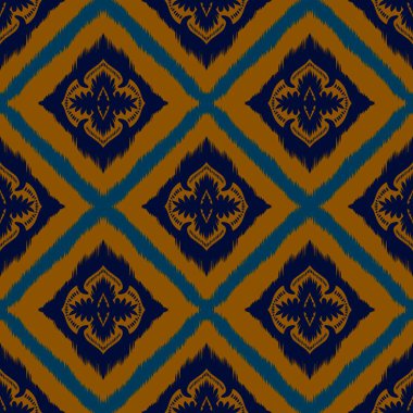 Kusursuz geometrik folklor süsü, kabile etnik dokusu. Aztek tarzında kusursuz çizgili desen, şekil nakış, İskandinav deseni, Ikat deseni.