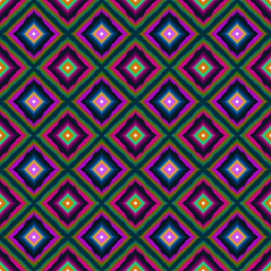 Kusursuz geometrik folklor süsü, kabile etnik dokusu. Aztek tarzında kusursuz çizgili desen, şekil nakış, İskandinav deseni, Ikat deseni.