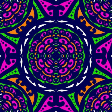 Kusursuz geometrik folklor süsü, kabile etnik dokusu. Aztek tarzında kusursuz çizgili desen, şekil nakış, İskandinav deseni, Ikat deseni.