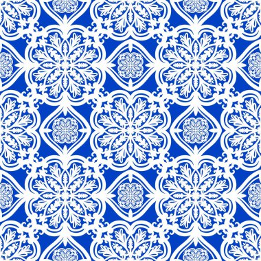 Mandalalı kusursuz desenli çiçek, klasik dekoratif elementler, klasik dekoratif çizimler, renkli kabile süsleriyle etnik mandala.