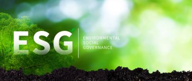ESG Çevresel Sosyal ve Yönetim Yatırım Konsepti, İş Sürdürülebilir ve Etik Yatırım Stratejisi Konsepti, Yeşil Dünya Çevre Konsepti