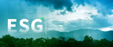 ESG Çevresel Sosyal ve Yönetim Yatırım Konsepti, İş Sürdürülebilir ve Etik Yatırım Stratejisi Konsepti, Yeşil Dünya Çevre Konsepti