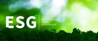 ESG Çevresel Sosyal ve Yönetim Yatırım Konsepti, İş Sürdürülebilir ve Etik Yatırım Stratejisi Konsepti, Yeşil Dünya Çevre Konsepti