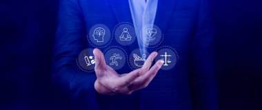 Refah, uzun ömürlülük ve bütünsel kavram. Ruh sağlığı, zindelik, beslenme, uyku, ilişkiler ve mali denge, kişisel gelişim ve denge dahil olmak üzere sağlık hizmetleri.