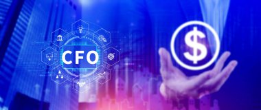 Finans müdürü, dijital teknoloji konsepti. İnternet, iş ve finans, strateji bürosu işi. Teknoloji ve ağ kavramı.