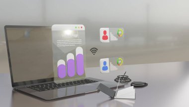 Veri Sezgileri Açılıyor: Dinamik Ekran Resimli Bilgisayar Veri Analizi Yazılım Uygulamasının 3B Hazırlanmış Canlandırması
