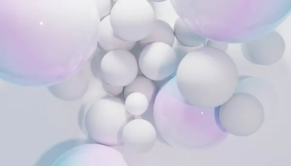 Uçuşta Zarafet: 3D Yapılandırılmış Balon Soyut Arkaplan Renkli Duvar Kağıdı