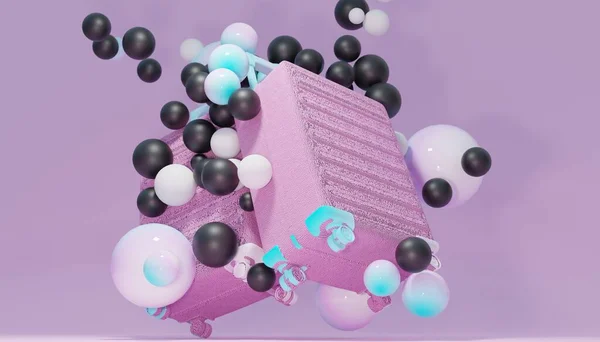 Pembeyle Yolculuk: Canlı Balonlar ve Güzel Pembe Bavullarla Yolculuk