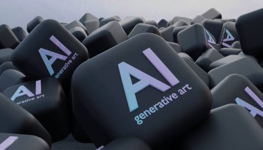 Üretici Zarafet: Sofistike Siyah Tonlar 'da 3D Yapay Zeka İllüstrasyonu