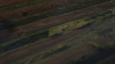 Bambu salları Endonezya 'nın göldeki atmosferinden