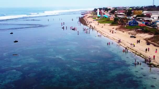 Vista Beautificada Asian Sea Alam Vídeo Drone — Vídeo de Stock