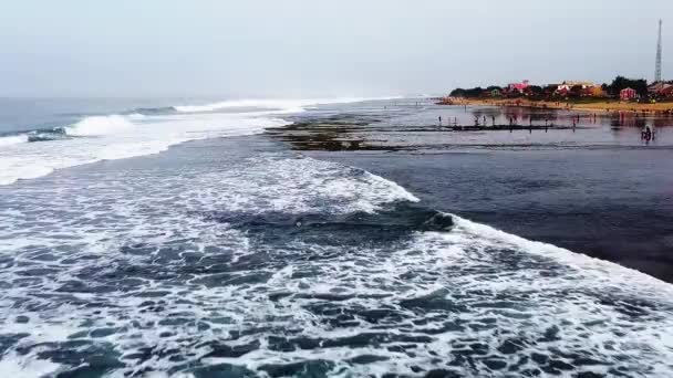 Vista Beautificada Asian Sea Alam Vídeo Drone — Vídeo de Stock