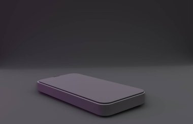 Zarif siyah arkaplan ile mobil 3D grafikler