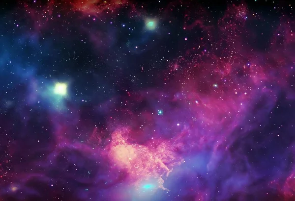 Space background with stardust and shining stars.