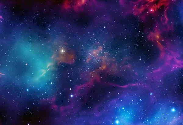 Space background with stardust and shining stars.