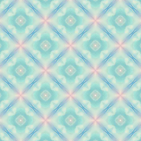 Διακοσμητικό Χρώμα Κεραμικά Πλακάκια Azulejo Διάνυσμα Χωρίς Ραφή Μοτίβο Υδατογραφία — Φωτογραφία Αρχείου