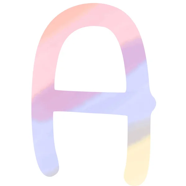 English Alphabet Letter White Background — Stock Photo, Image