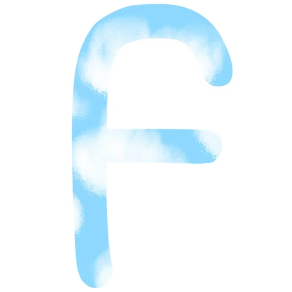 Engelse Alfabet Letter Witte Achtergrond — Stockfoto