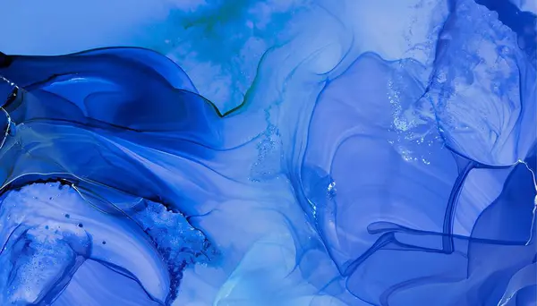 Zengin mavi lüks, soyut sıvı resim arka plan, mavi alkol sanatı soyut sıvı resim arka plan alkol mürekkebi tekniği