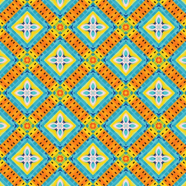 Soyut geometrik süslemeli kusursuz desen. Tekrarlanan arkaplan.