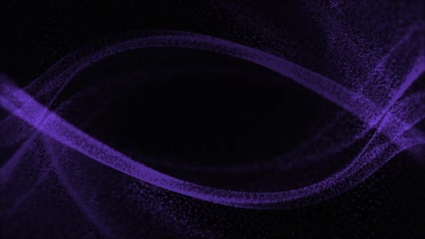 Neon Işıkları Kalp Tüneli Parçacıklarını Sever Arkaplan Sihirli Parçacıklar Işık — Stok video