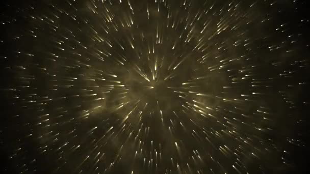 Luzes Néon Amor Coração Túnel Partículas Fundo Partículas Mágicas Luz — Vídeo de Stock