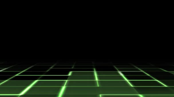 Движения Цифровые Технологии Шаблона Квадратный Куб Геометрической Бесшовной Формы Иллюстрации — стоковое видео