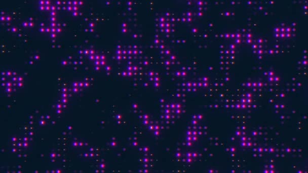 Движения Цифровые Технологии Шаблона Квадратный Куб Геометрической Бесшовной Формы Иллюстрации — стоковое видео