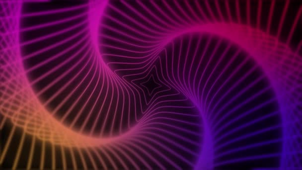 Абстрактний Цикл Рух Фону Анімації Текстури Ретро Сяючої Ночі Також — стокове відео