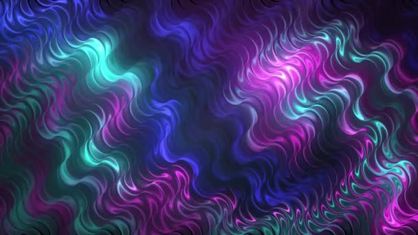 ラインナイトとモーショングラフの効果素子粒子信号の概念光沢のある青の輝き最も人気のある抽象的な光の輝きの色のデザインに穏やかなループ波デジタル流れです — ストック動画
