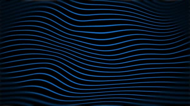 Linea Notte Effetto Grafico Movimento Calma Concetto Segnale Particelle Elemento — Video Stock