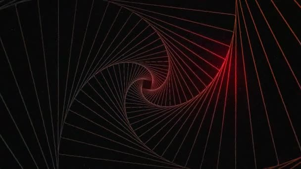 Loop Editar Forma Respectivos Espiral Gráficos Coloridos Com Padrão Hexágono — Vídeo de Stock