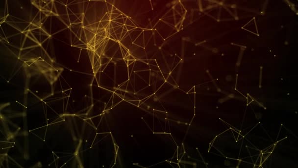 Plexus la plupart des données graphiques à géométrique avec la technologie de la lumière moléculaire et espar lueur rétro plexus animation graphiques de mouvement pour les effets après superposition effets 