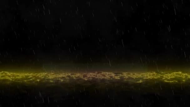 Волновой Эффект Дождя — стоковое видео