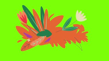 Soyut basit çiçeklerin kusursuz deseni