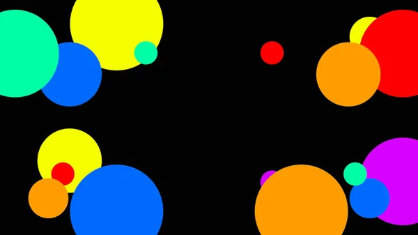 Cirkel Achtergrond Met Kleurrijke Abstracte Vormen — Stockfoto