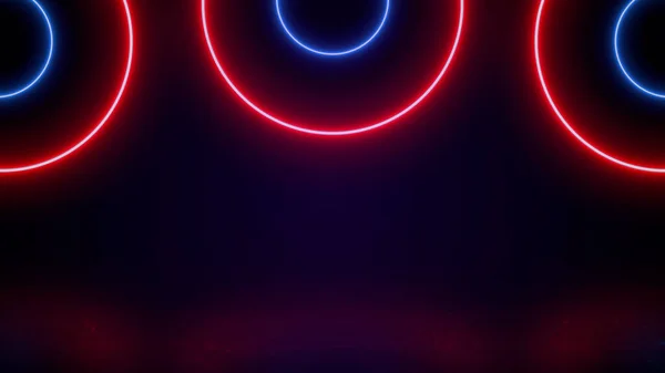 Återge Abstrakt Neon Ljus Bakgrund — Stockfoto