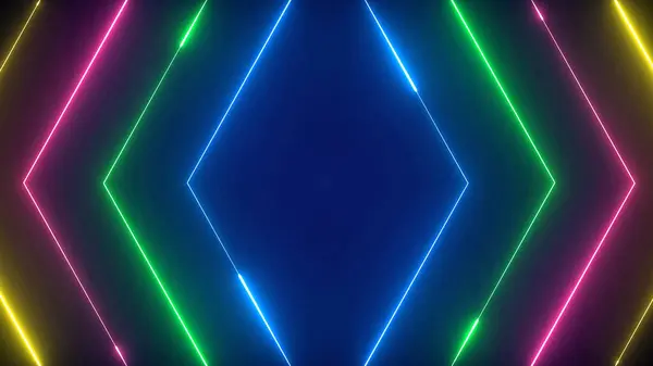 Neonowe Tło Świecącymi Liniami Abstrakcyjne Tło Utylizacja — Zdjęcie stockowe