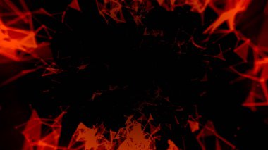 Parlak çizgi ve noktaların soyut arkaplanı.