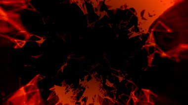 Parlak çizgi ve noktaların soyut arkaplanı.