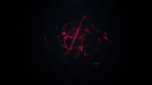 Abstract Background Glowing Lines Dots — 스톡 사진