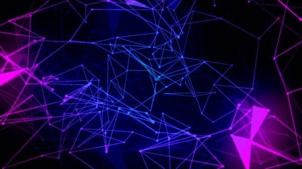 Abstract Background Glowing Lines Dots — Stockfoto